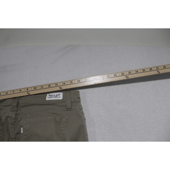 Levi's Women Tan Chino Pants 524 Skinny Casual Size 32 - Picture 7 of 8